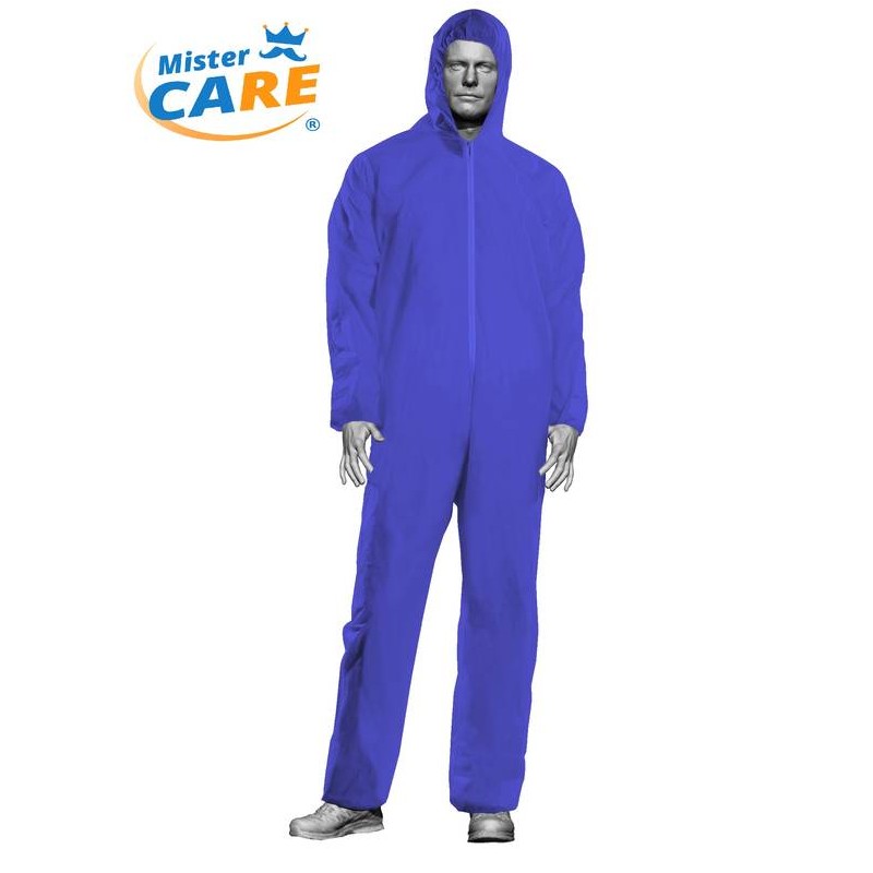 Mr.Care - TUTA in PP EVO 40 CON CAPPUCCIO BLU TG.XL 1pz