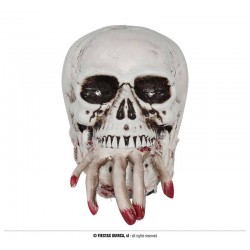 TESCHIO C/MANO CON LUCE SUONO E MOVIMENTO H.24cm