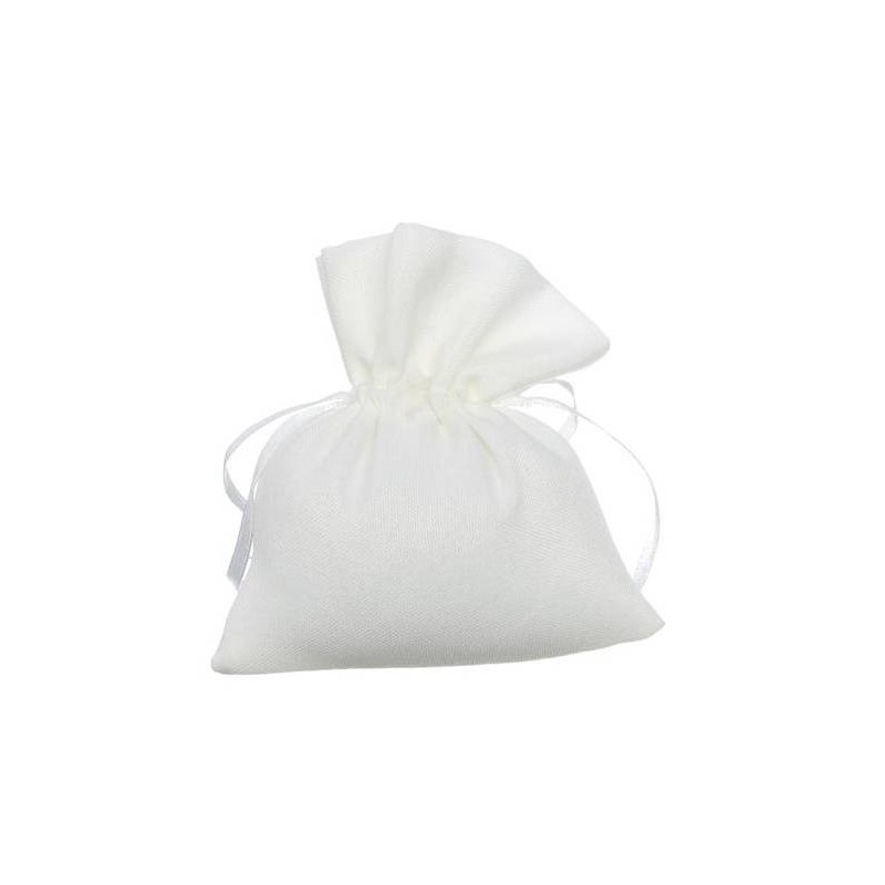 SACCHETTO COTONE BIANCO H.11cm ACZ286 12pz