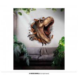 DECORAZIONE ADESIVA PARETE 70x80cm DINOSAURO