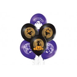 PALLONCINI LATTICE LARGE 12 30cm SPOOKY HALLOWEEN 6pz