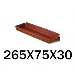 FORMA COTTURA PLUMCAKE BROWN 265x75x30mm 3 PEZZI