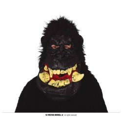 MASCHERA GIGANTE GORILLA CON PELO IN LATTICE