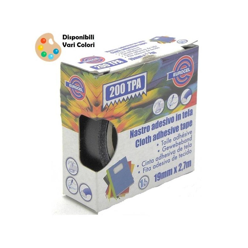 NASTRO ADESIVO TELATO 19mm COLOR