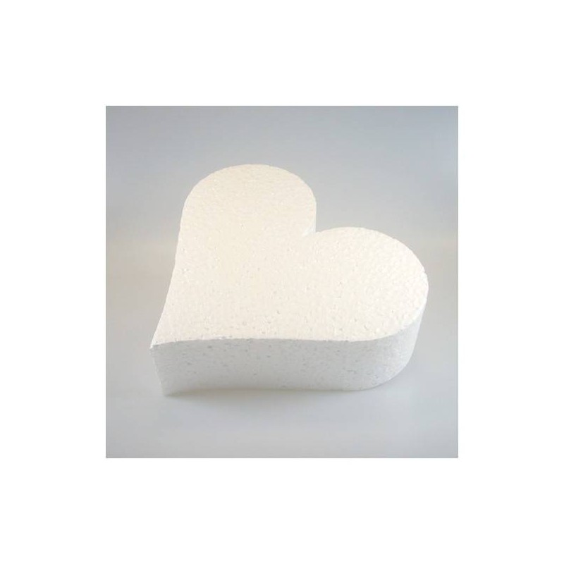 BASE CUORE POLISTIROLO 25x5cm