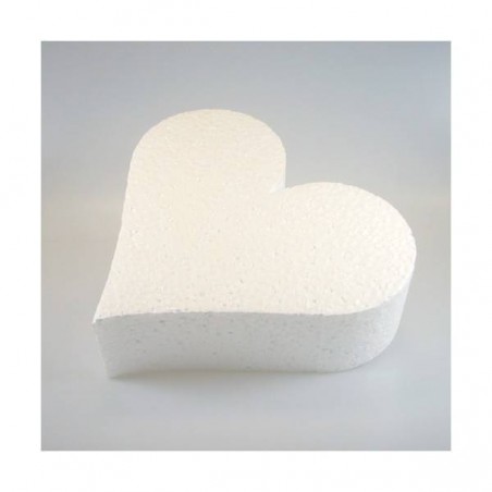 BASE CUORE POLISTIROLO 25x5cm