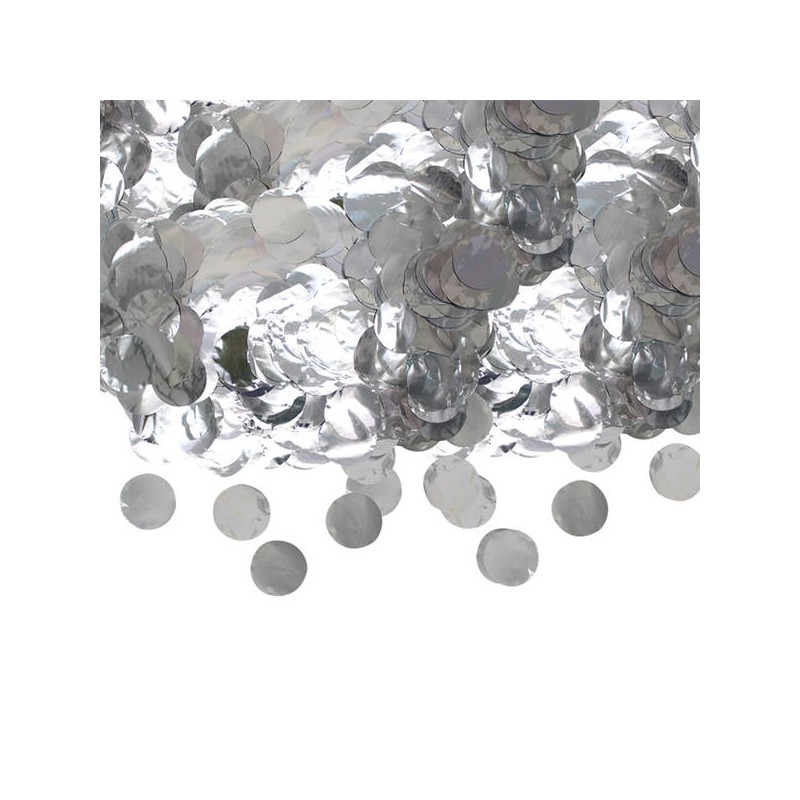CORIANDOLI IN FOIL ø4cm 50gr ARGENTO METAL
