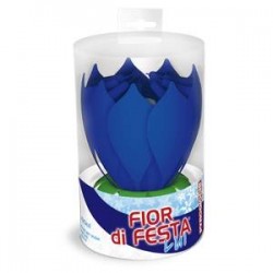 CANDELA FIOR DI FESTA LUI BLU