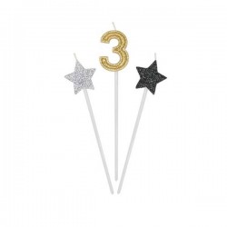 CANDELINE PICKS PRESTIGE 3pz 16cm N°3