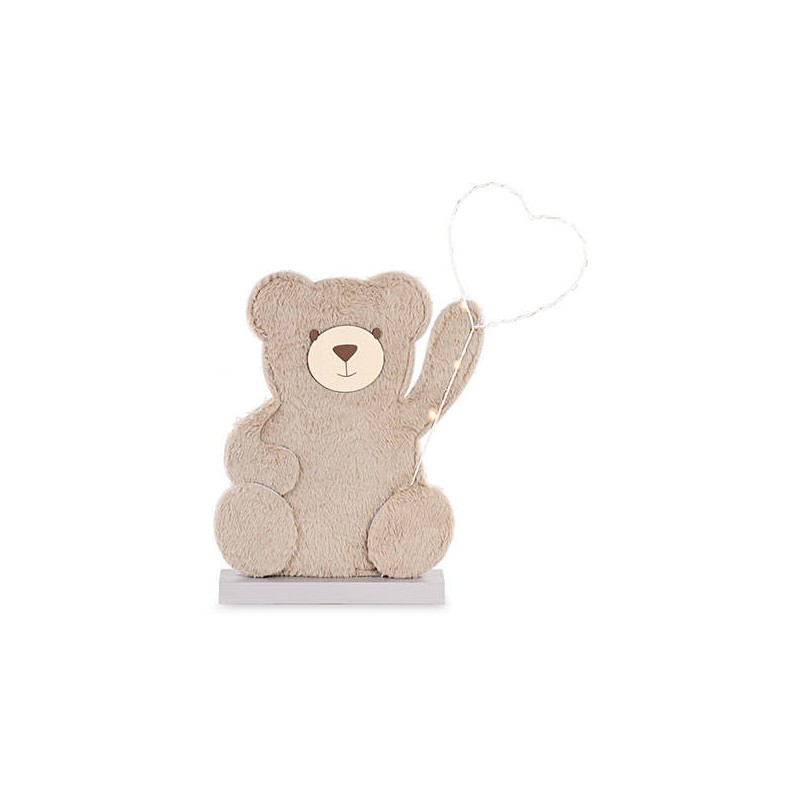 ORSETTO C/CUORE LED H.45cm