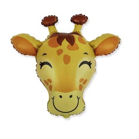 PALLONE MYLAR TESTA GIRAFFA MINISHAPE 9 22cm