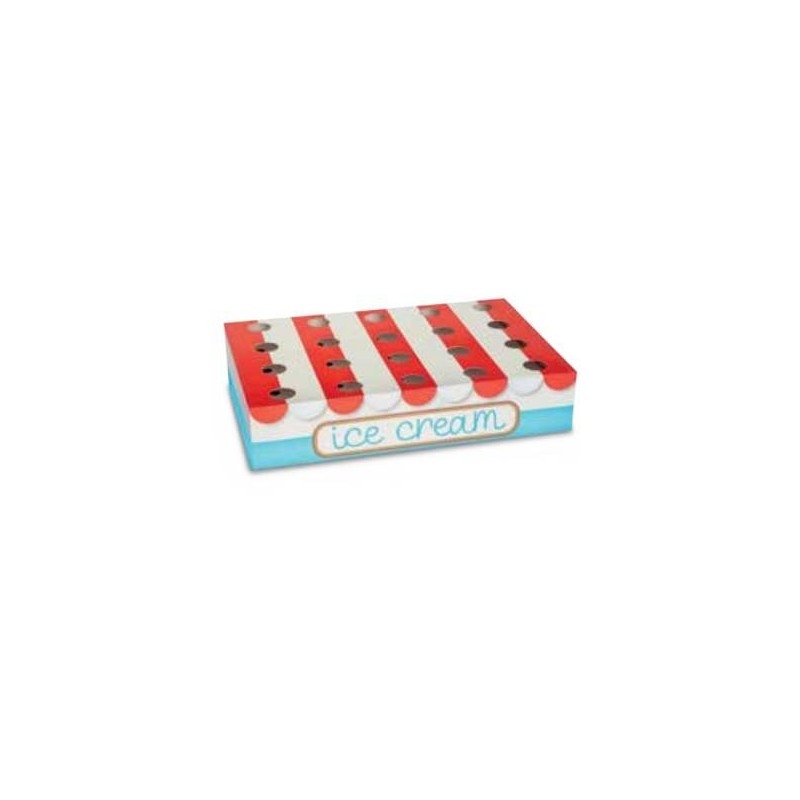 VASSOIO PER CONTENERE 20 SCATOLE CONI GELATO 37,5x25x7,5cm