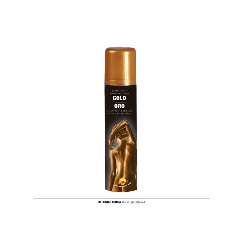 TRUCCO COLORANTE PER CORPO E CAPELLI SPRAY 75ml ORO