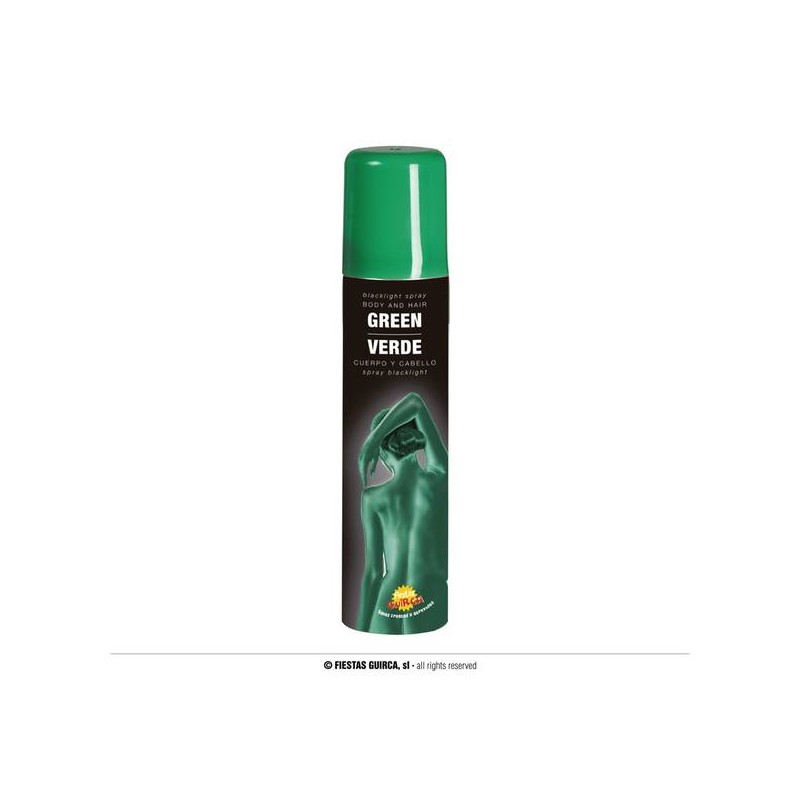 TRUCCO COLORANTE PER CORPO E CAPELLI SPRAY 75ml VERDE