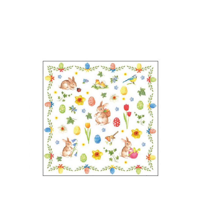 TOVAGLIOLI 25x25 PASQUA COLLAGE 20pz