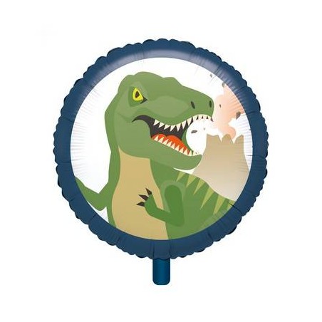 PALLONE MYLAR TONDO DINOSAURO 43cm