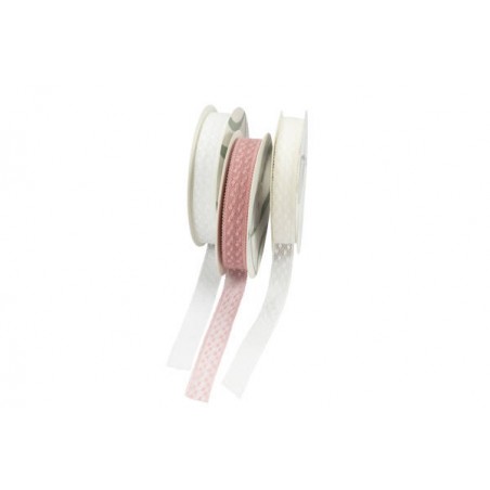 NASTRO PIZZO mm16x25mt ROSA ANTICO BAR