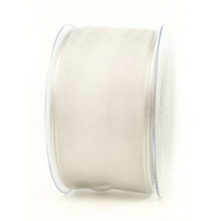 NASTRO TESSUTO CHIFFON mm60x20mt BIANCO