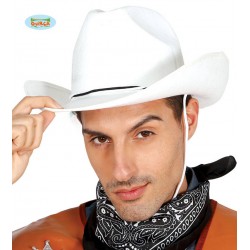 CAPPELLO COWBOY BIANCO IN FELTRO