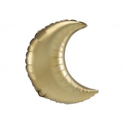 PALLONE MYLAR S/SHAPE MEZZALUNA ORO SATIN 26 66cm