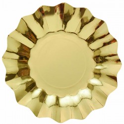 PIATTI PIANI ø27cm NEW SHAPE ORO 8pz