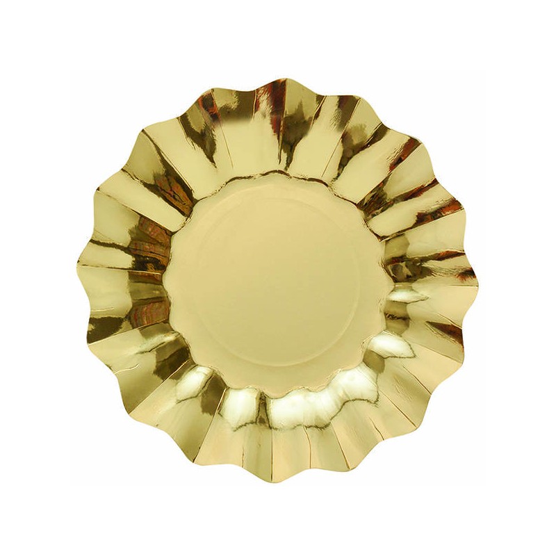 PIATTI PIANI ø27cm NEW SHAPE ORO 8pz