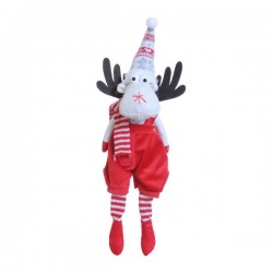 RENNA IN PELUCHE C/CAPPELLO H.40cm