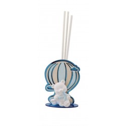 BOMBONIERA PROFUMATORE ORSO MONGOLFIERA PLEXI  BOY 6pz