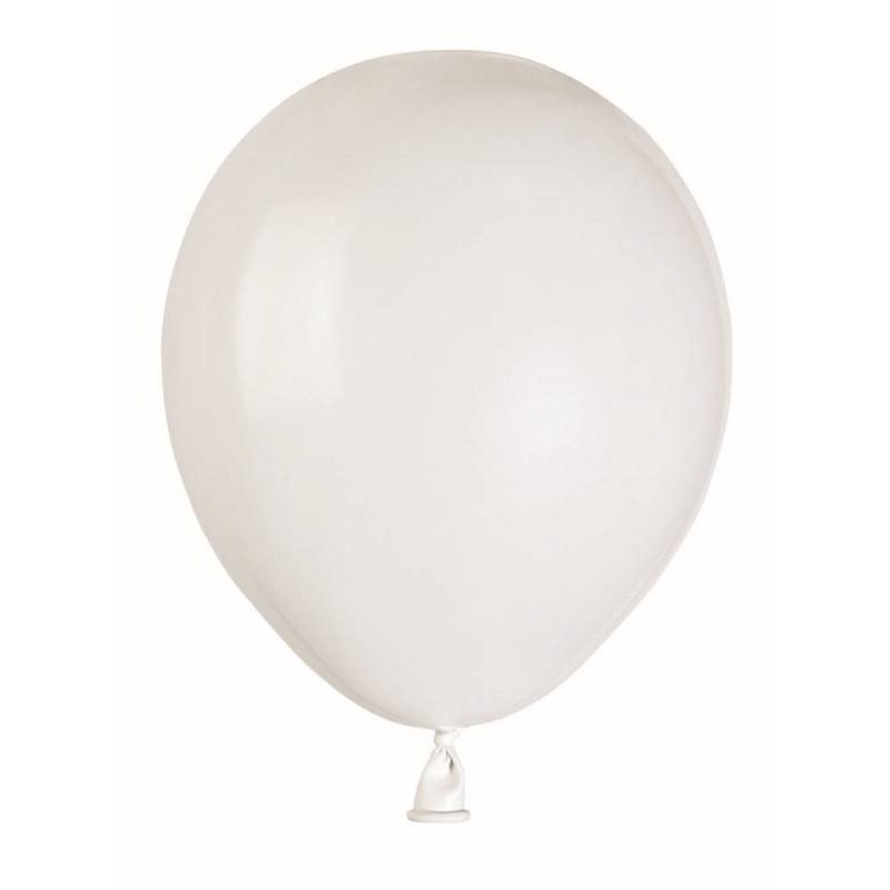 PALLONCINI COLOR 5 12cm BIANCO METAL 100pz