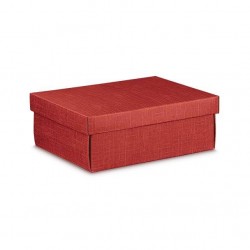 SCATOLA F/COP EASY 30x23x11cm SETA BORDEAUX
