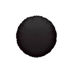 PALLONE MYLAR TONDO 18'' 45cm NERO RC