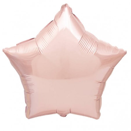 PALLONE MYLAR STELLA ROSA ø45cm