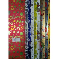 CARTA REGALO NATALIZIA METAL 70x100cm BOX 50fg L90