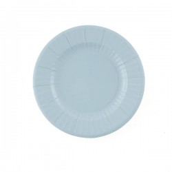 PIATTI ROUND BLU FIORDALISO 21cm 8pz