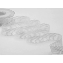 NASTRO RETINA mm25x15mt COL.13 BIANCO OTTICO