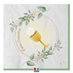 TOVAGLIOLI 33x33 COMUNIONE OLIVE GREEN 20pz