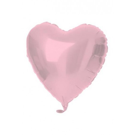 PALLONE MYLAR CUORE 18 45cm ROSA PASTELLO MAT