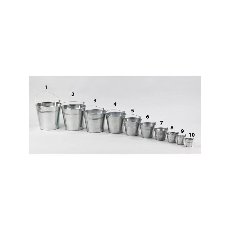 SECCHIELLO IN LATTA ø7x6cm  ARGENTO