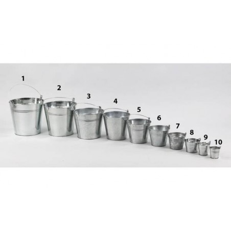 SECCHIELLO IN LATTA ø7x6cm  ARGENTO