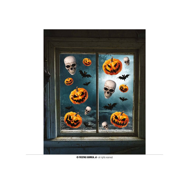 FOGLI ADESIVI PER FINESTRA 40cm ZUCCHE