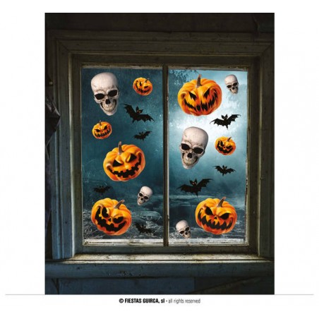 FOGLI ADESIVI PER FINESTRA 40cm ZUCCHE