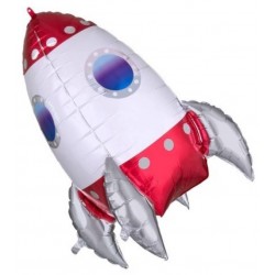 PALLONE MYLAR ULTRA SHAPE ROCKET SHIP 55x73cm
