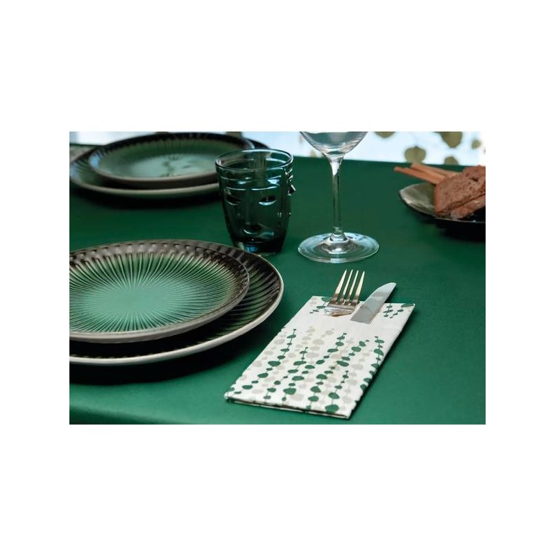 TOVAGLIOLI 40x40cm QUICK POCKET AIRLAID POSIDONIA VERDE 40pz FATO