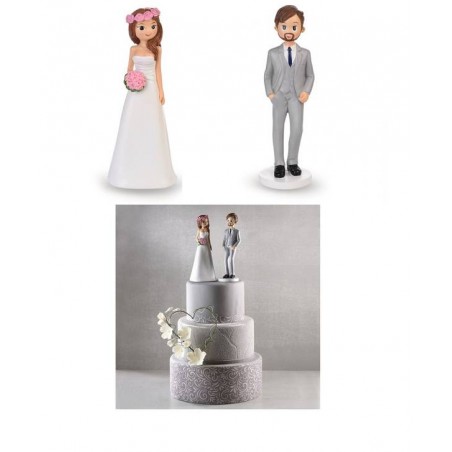 SOGGETTO SPOSI ELEGANTI H.  cm  28531 assortiti 1 pz