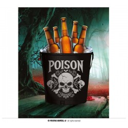 SECCHIELLO IN METALLO POISON 19x23cm