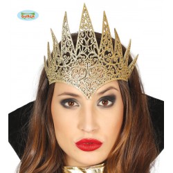 CORONA DIADEMA REGINA ORO