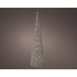 CONO ORO CON MICROLED ø19,5xh78cm LUCE CALDA