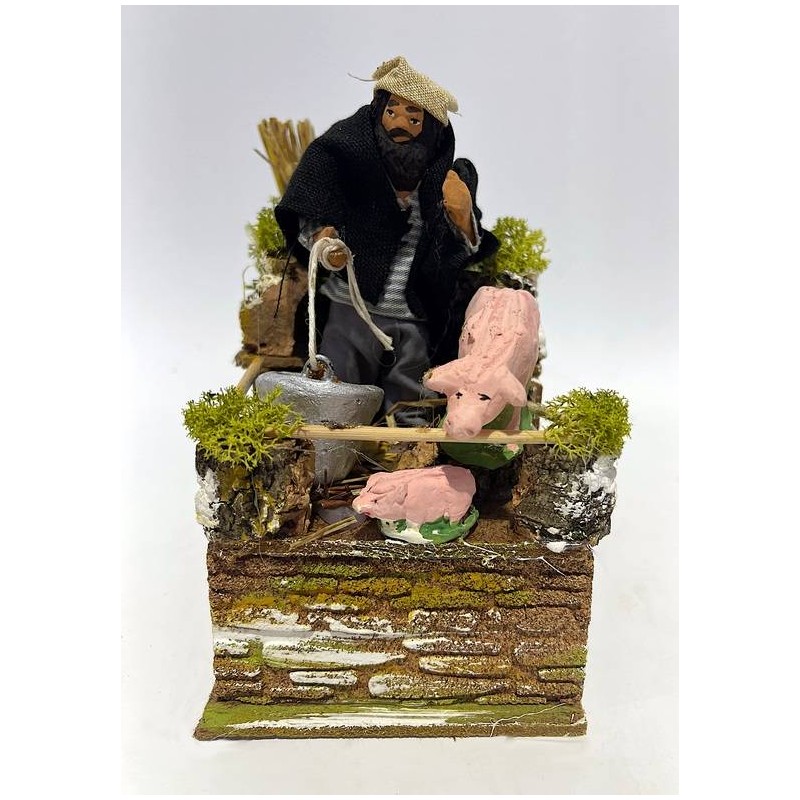 ALLEVATORE DI MAIALI IN MOVIMENTO 10x15x15cm