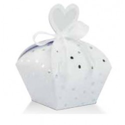 SCATOLA POIS 25° ARGENTO 3,5x3,5x6cm 10pz