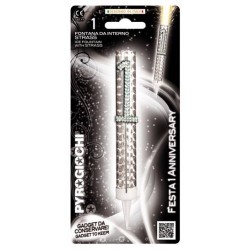 CANDELOTTO TORTA N°1 GLITTER ANNIVERSARY